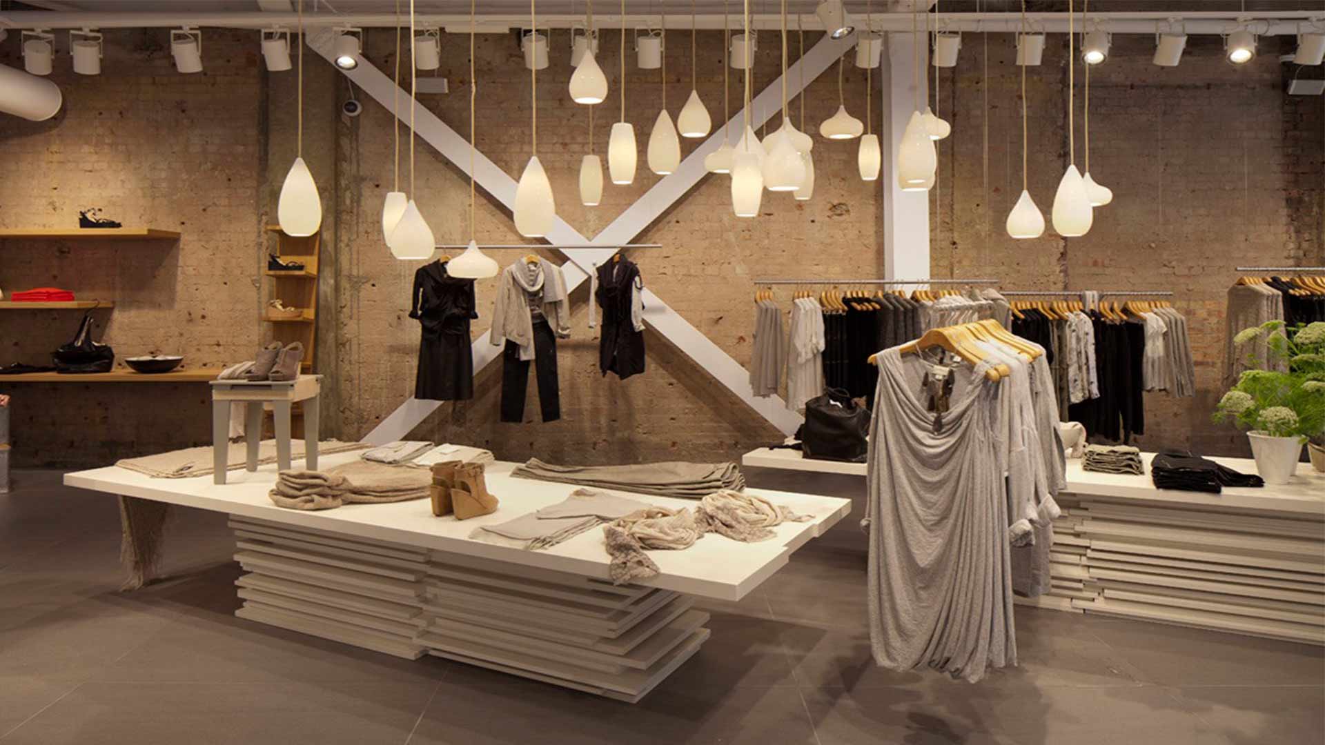 Hanging Pendants Lighting Design Retail Loft Style Interior Nulty