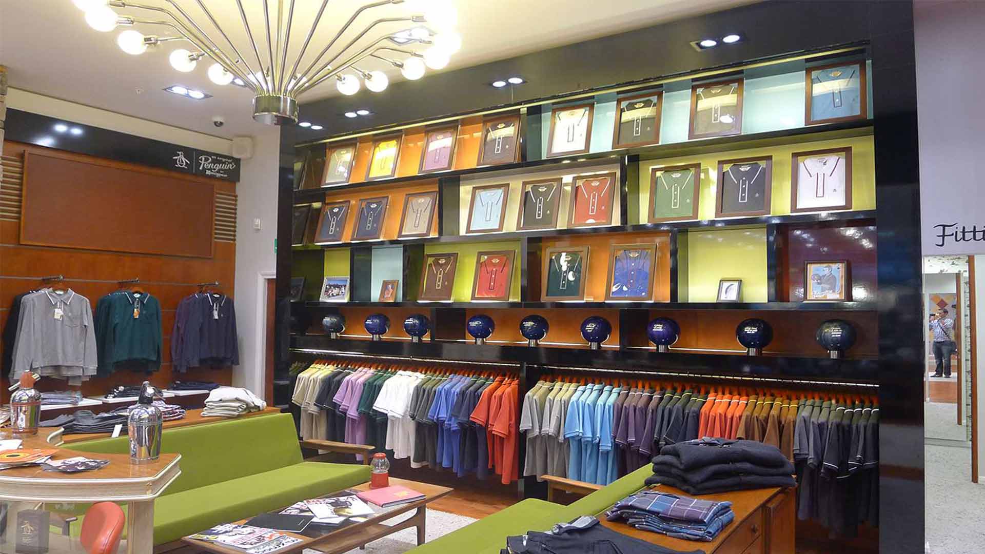 Sustainable Lighting Design Retail Store Clothing Seating Bespoke Chandelier Nulty