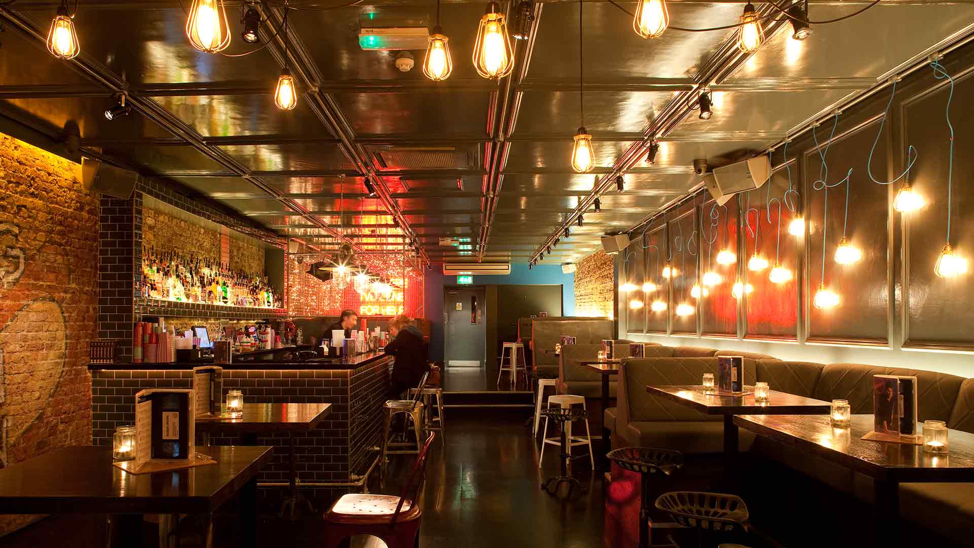 Bar Illumination Squirrel Cage Lights Design Nulty