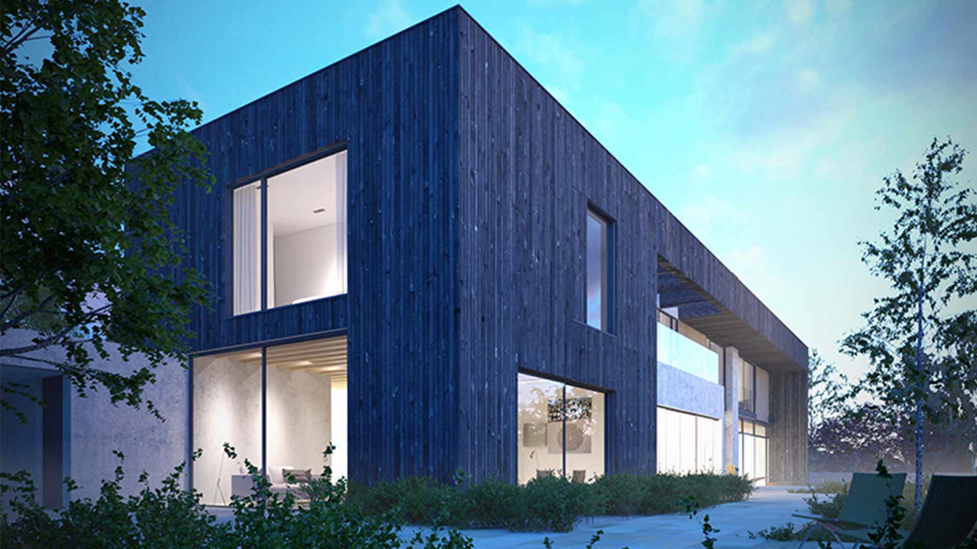 Residential Contemporary Exterior Lighting Design Nulty