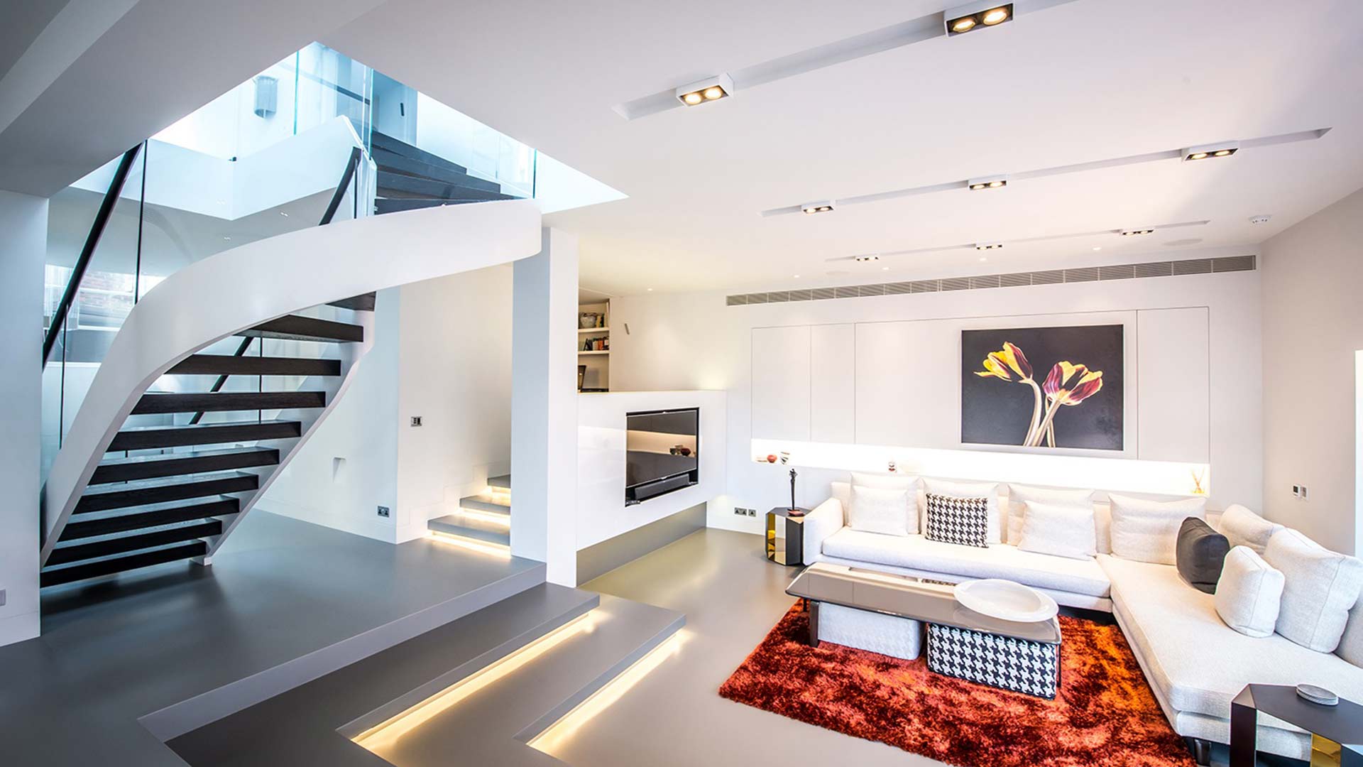 Living Space Stairs Integrated Light Relaxing Modern Nulty