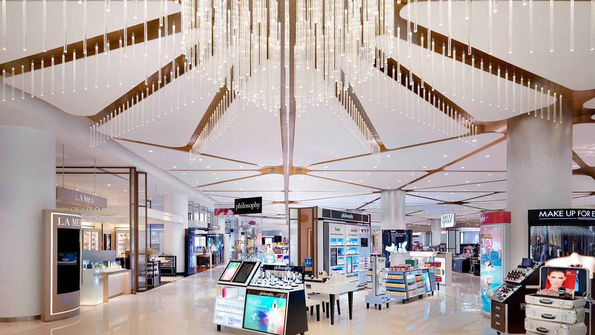 Chandelier Exclusive Department Store Architectural Lighting Design Nulty