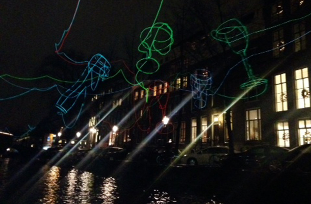 3D Drawing Light Festival Amsterdam Experience Lighting Designers Nulty