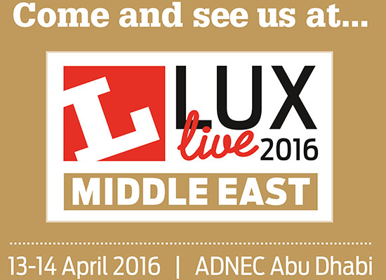 Find out more about LuxLive Middle East 2016 here... LuxLive Middle East 2016 Abu Dahbi Lighting Design Speaker Nulty