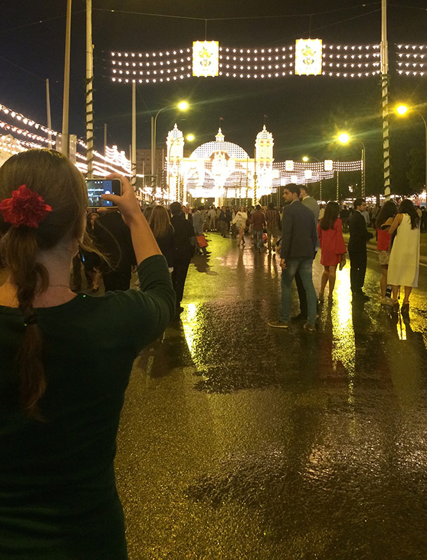Entrance Seville Fair Spain Illumination Lighting Designer Visit Nulty