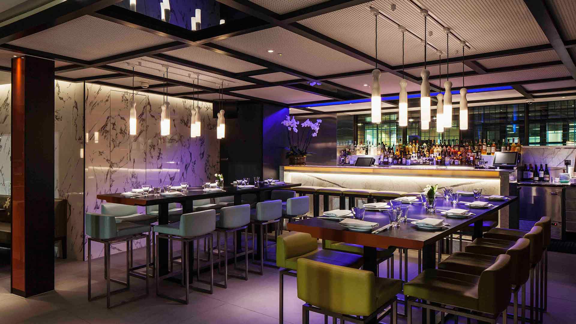 Lighting Design Modern Intimate Chic Tables Bar Nulty