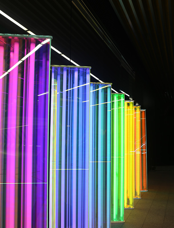 Our Spectral Vision Light Art Installation Winter Lights Canary Wharf 2017