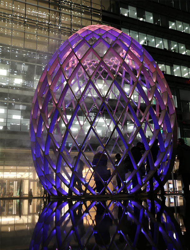 OVO Light Art Installation Winter Lights Canary Wharf 2017