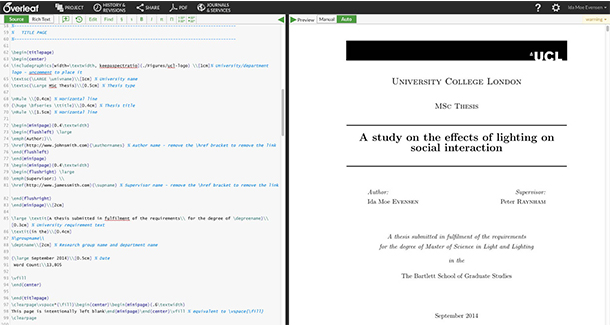 Ida Evensen - Thesis Title Page, Coding Thesis Title Page Designing By Code Ida Evensen