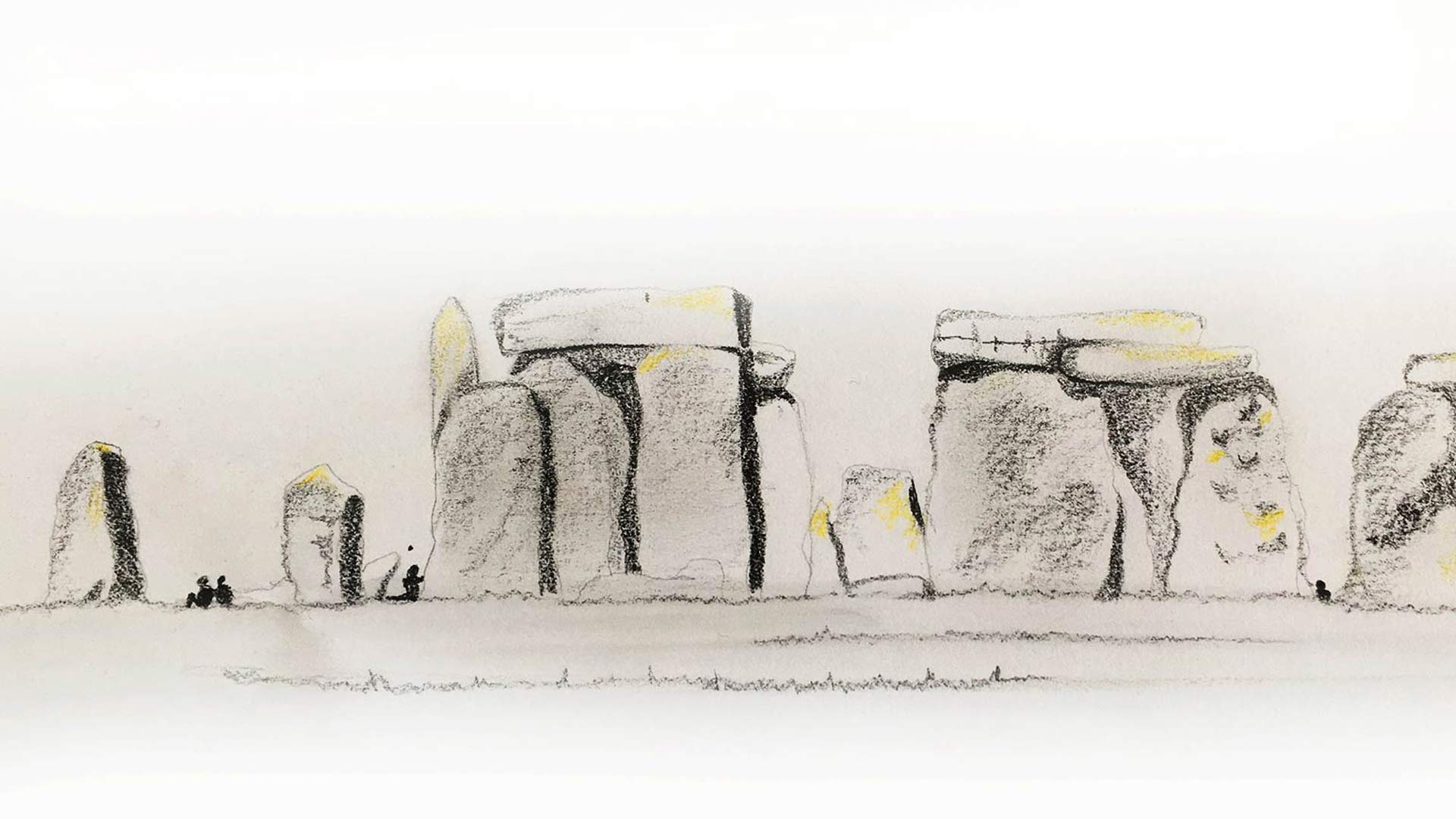 Stonehenge Hand Sketch Lighting Effects Antiquity Nulty