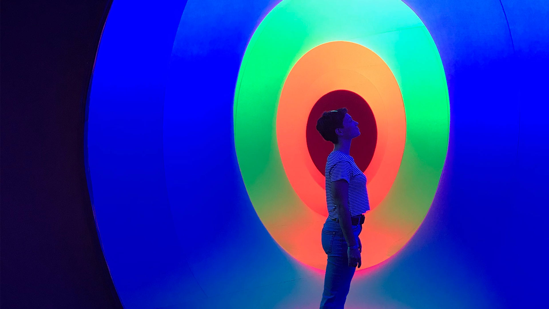 Colourful Tunnel Light Installation Clapham Common Colourscape London