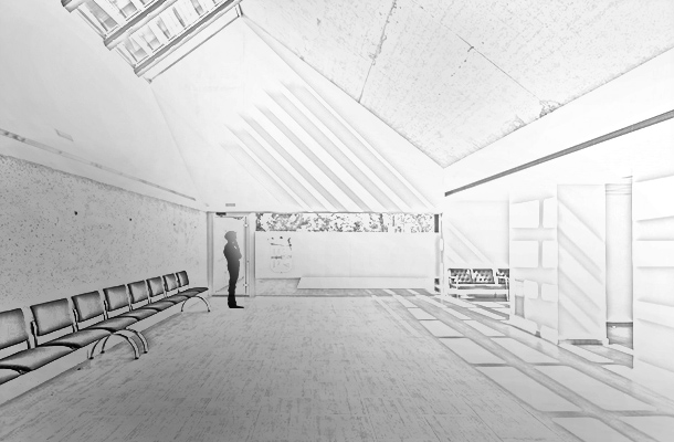 Tanatorio Municipal Funeral Home El Burgo de Ebro Spain Sketch Built Form Modernity