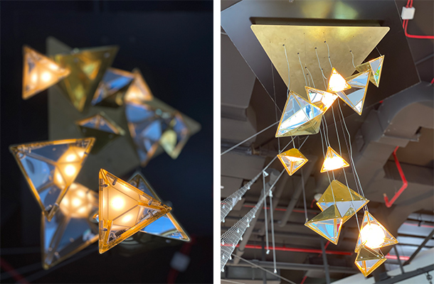 Dubai Design Week 2019 - Tapering Ratios by Nulty & Nulty Bespoke Tapering Ratios Light Art Installation Surge for Water Nulty & Nulty Bespoke