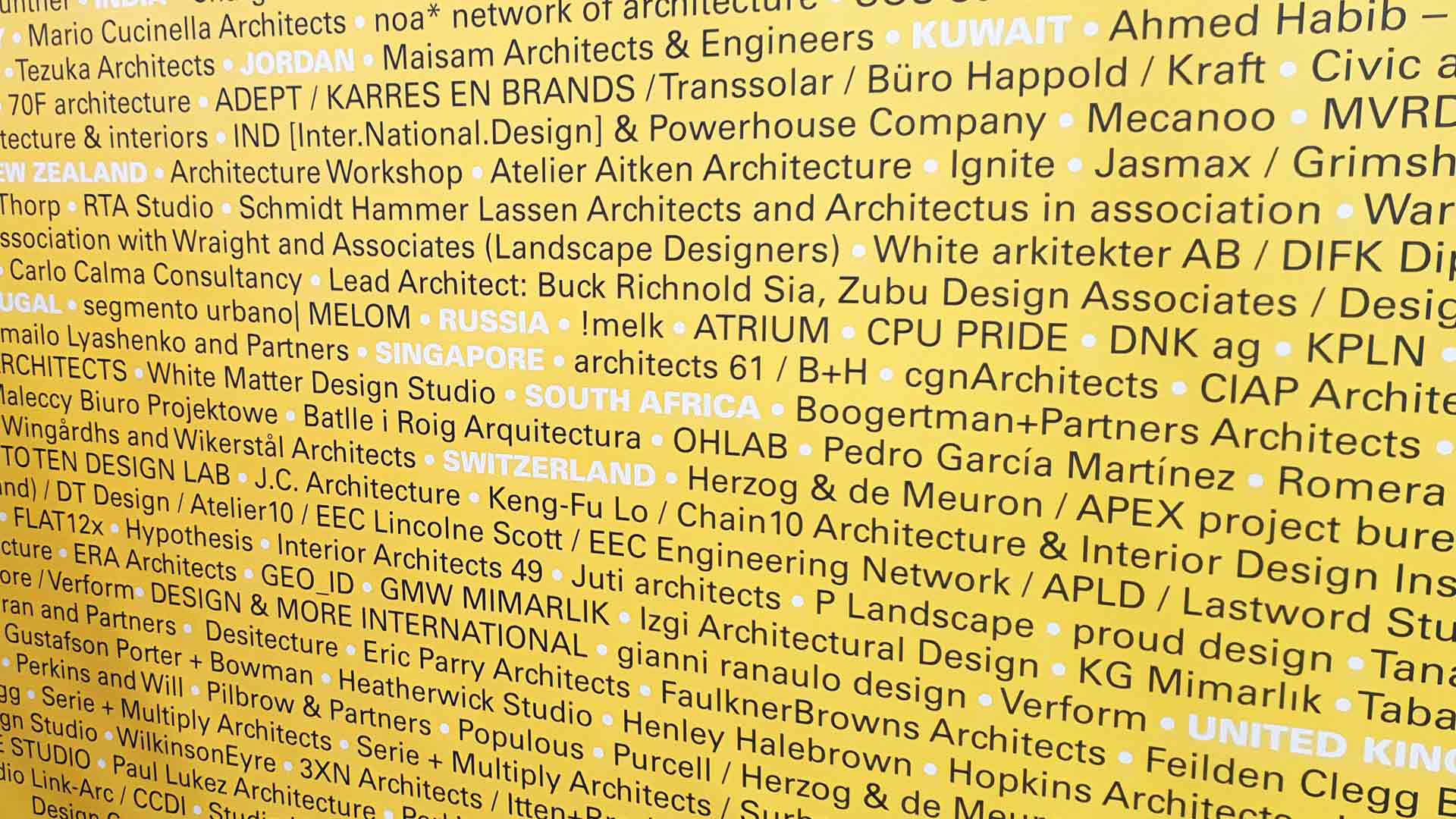 World Architecture Festival WAF 2019 Amsterdam Architect Line Up