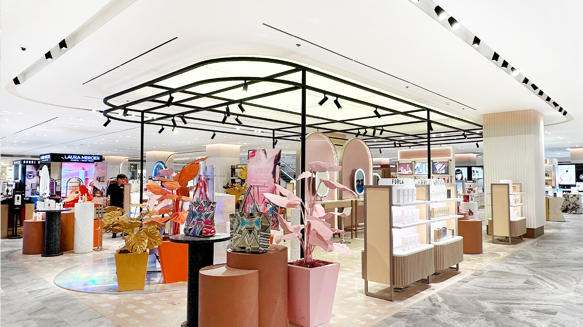 Rustans Manila Test and Play Make Up Area Functional Adjustable Downlights Retail Architectural Lighting Design Consultants Nulty